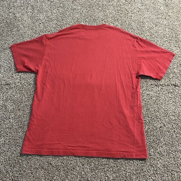 Nike T Shirt Men’s XL Red Orlando Center Check Swoosh Athletic Sporty - Picture 3 of 6